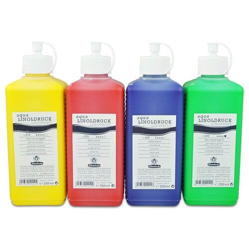 Schmincke vandbaseret farve til linoleumstryk 250ml