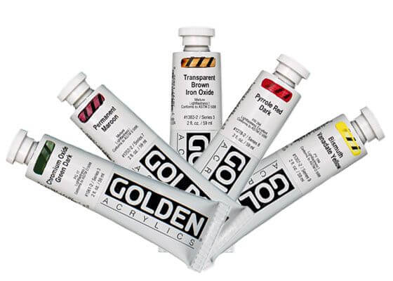 Golden heavy body akrylmaling