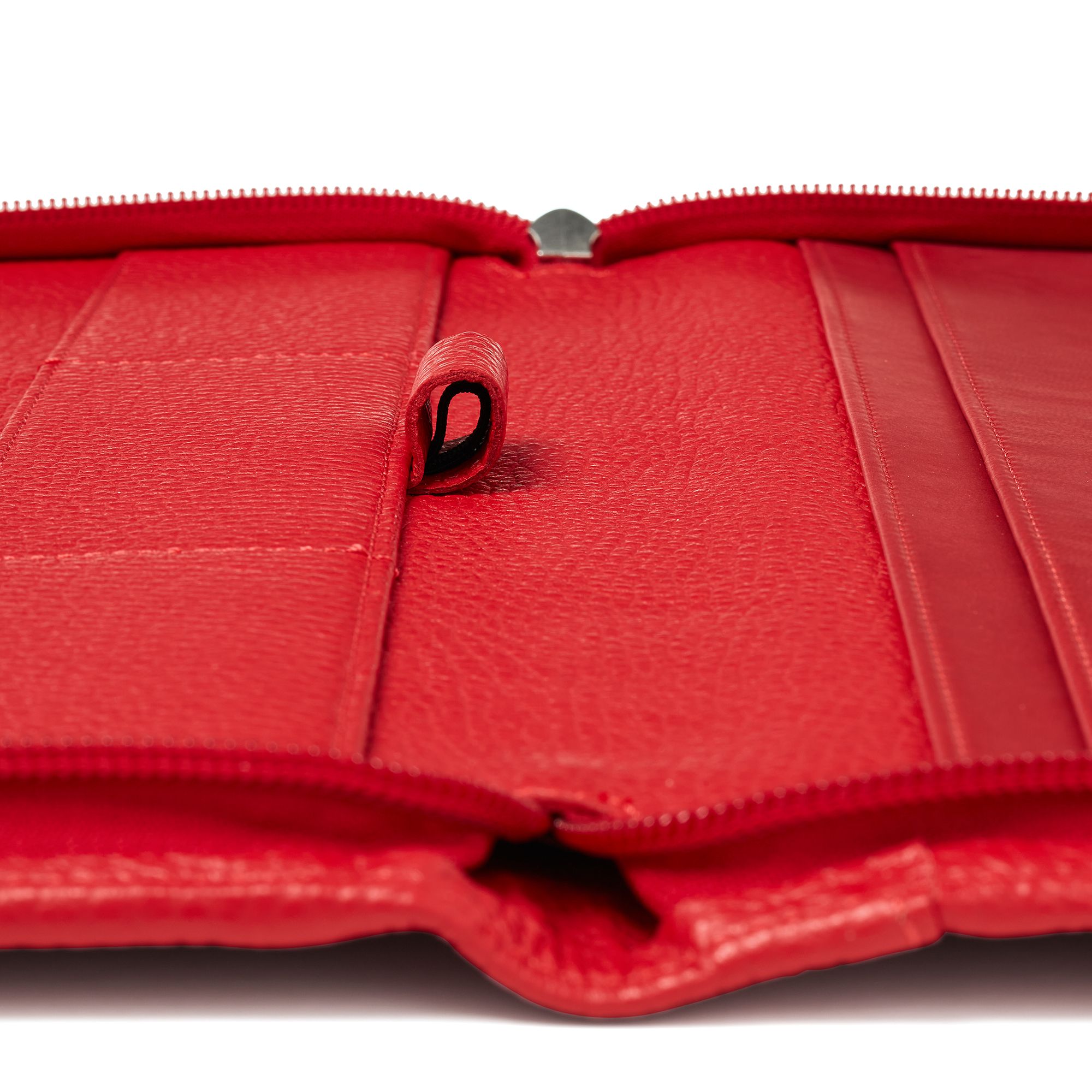 FABRIANO LEDER AKTENTASCHE A4 ROT