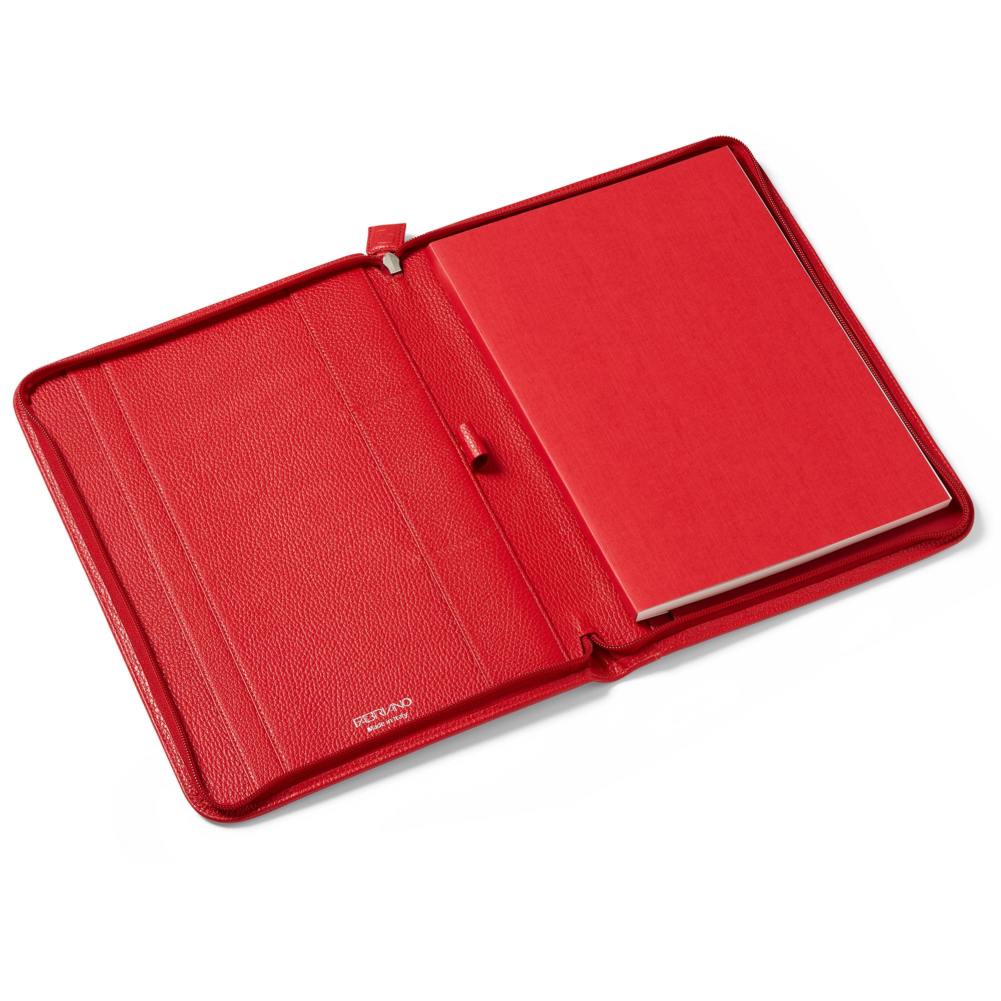 FABRIANO LEDER AKTENTASCHE A4 ROT