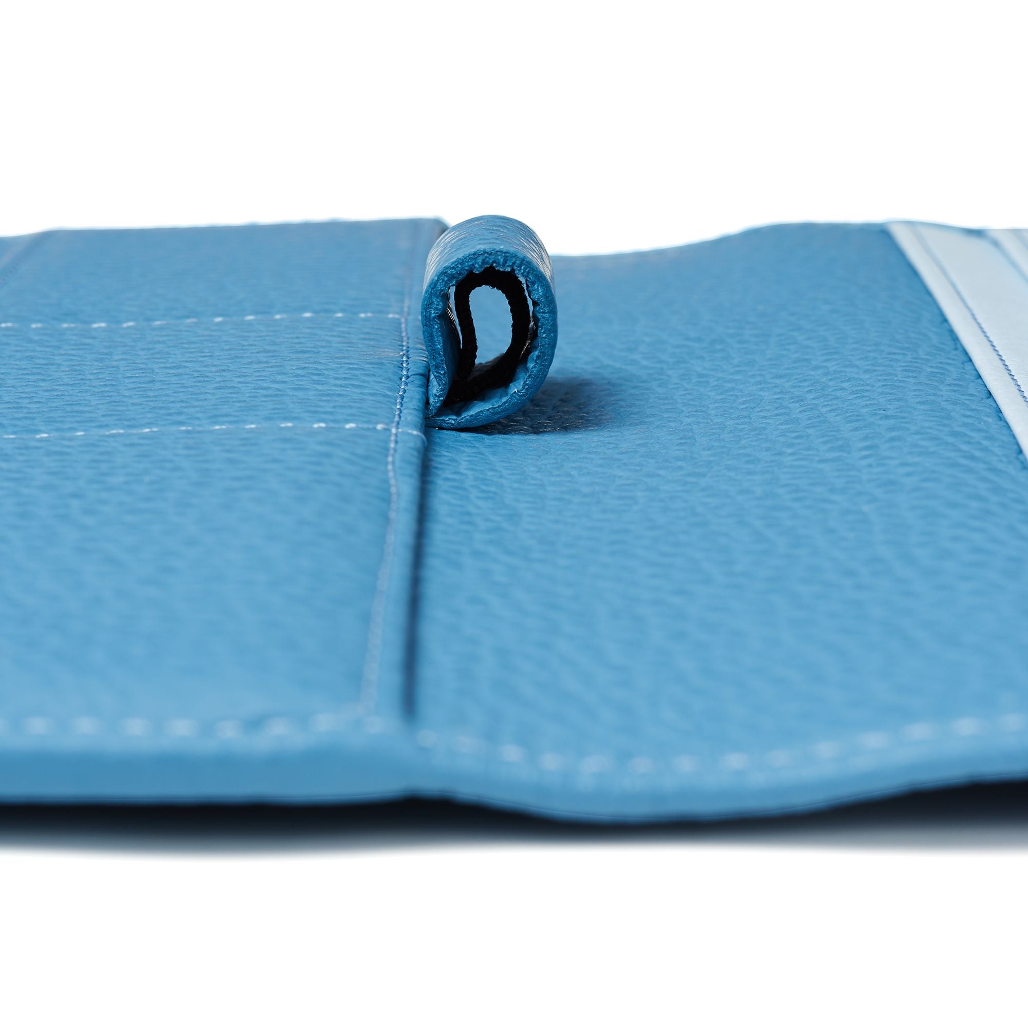 FABRIANO LEDER AKTENTASCHE A5 HELLBLAU
