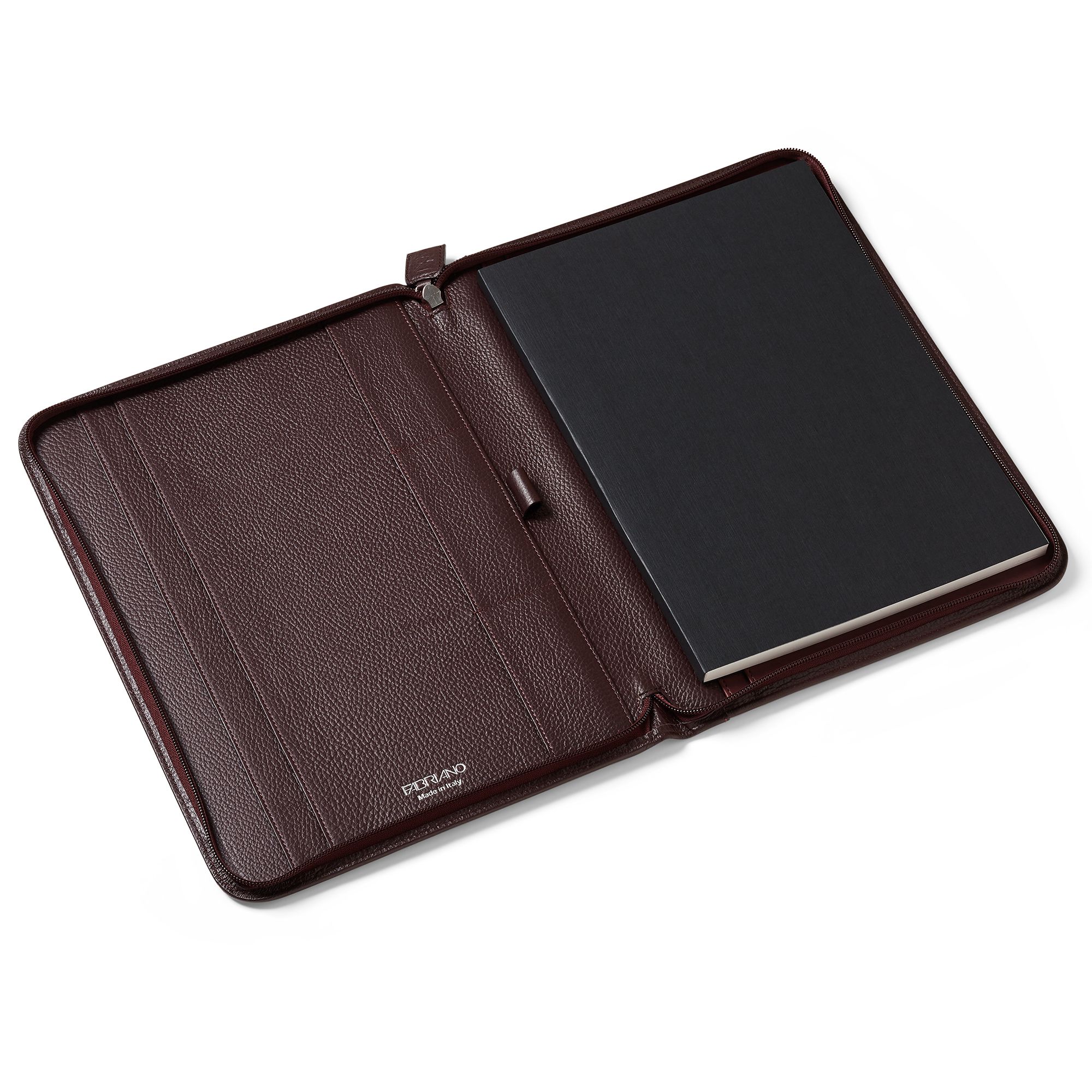 FABRIANO LEDER AKTENTASCHE A4 PFLAUME