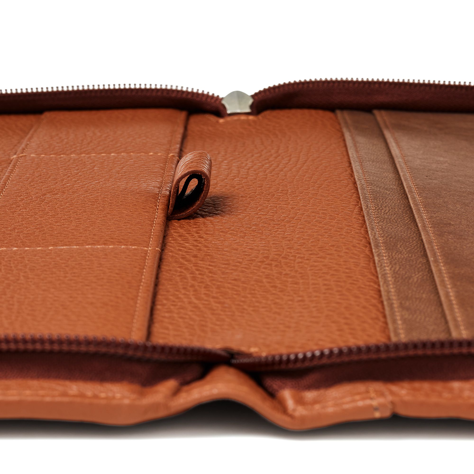FABRIANO LEDER AKTENTASCHE A4 BRAUN