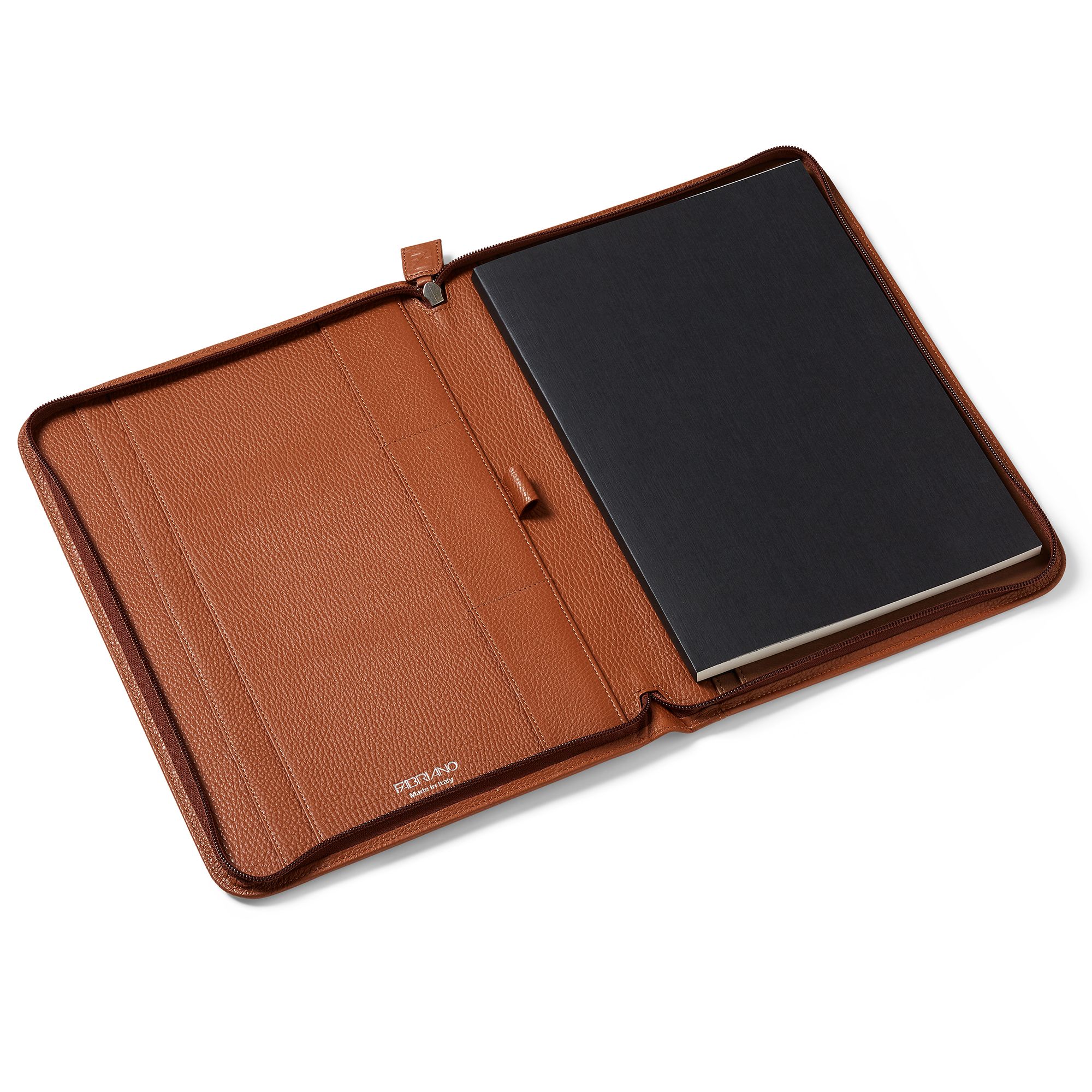 FABRIANO LEDER AKTENTASCHE A4 BRAUN