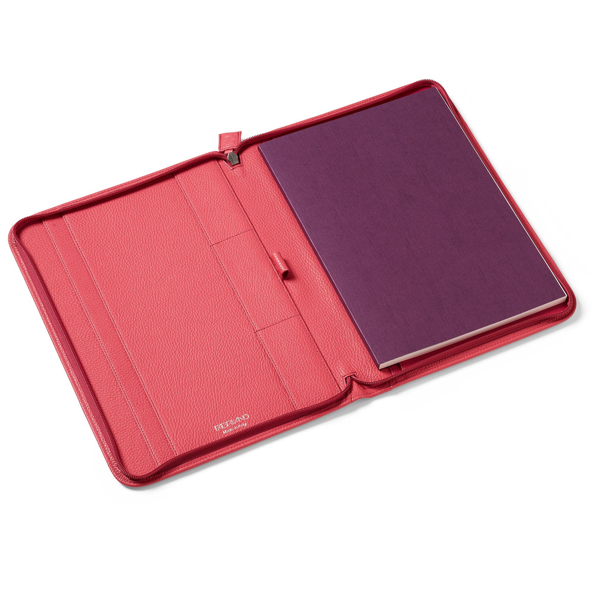 FABRIANO LEDER MAPPE A5 FUCSIA