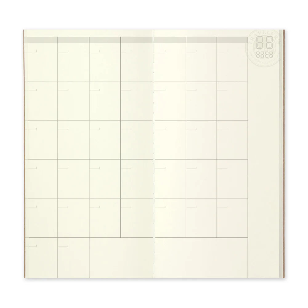 Traveler's Company - 017 Free Diary Refill - Monatlich