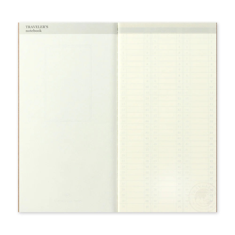Traveler's Company - 018. Free Diary Week - Vertikal