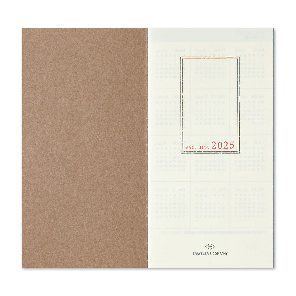 Traveler's Company - Traveler's Notebook Kalender 2025 - Wöchentlich (vertikal)