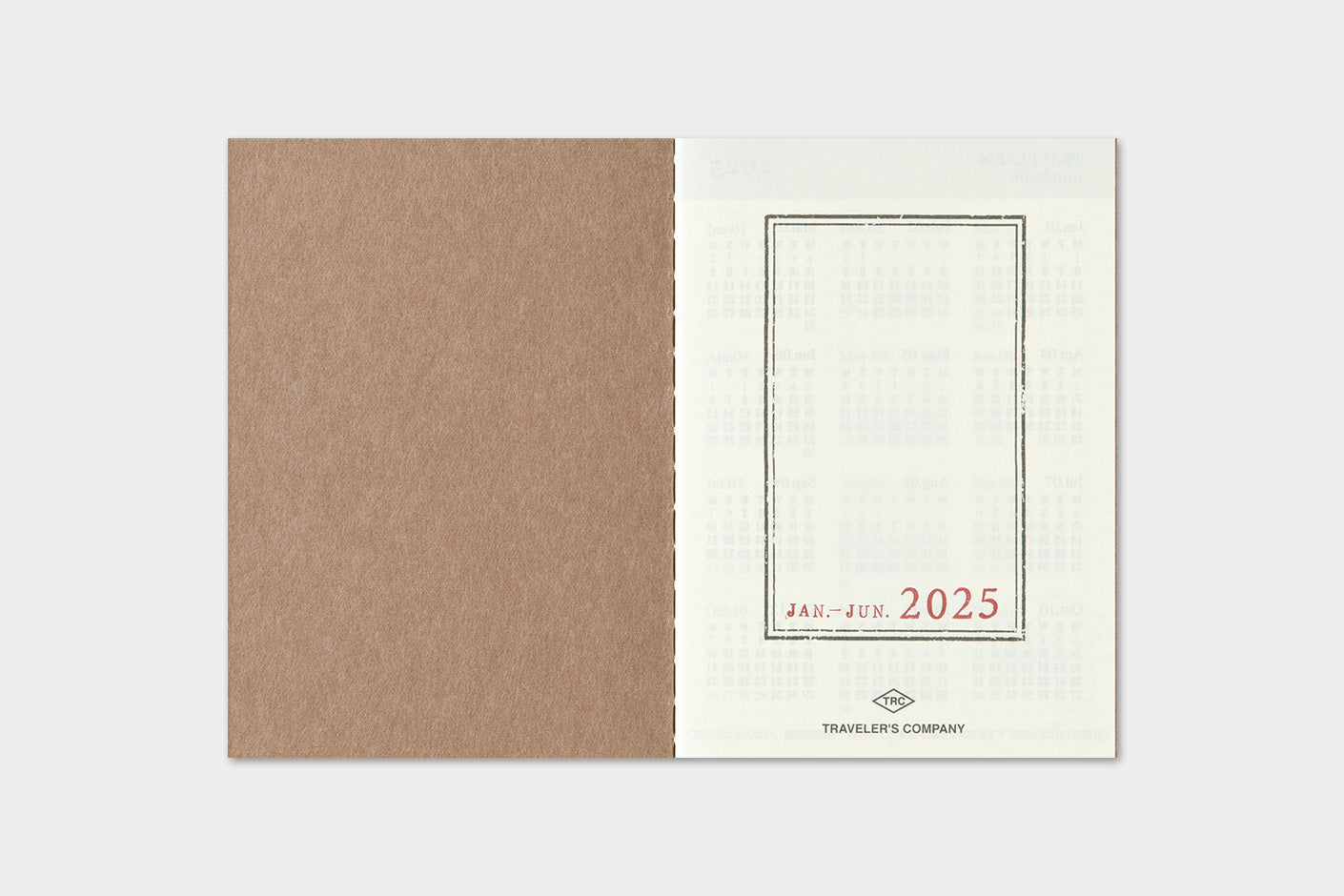 Traveler´s Company - Passport Kalender 2025, Ugentlig 2. halvår