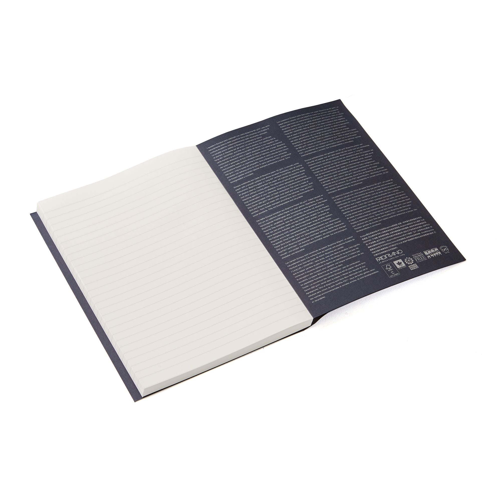 Fabriano - PLUS SCHWARZE LINIEN GLUED A5