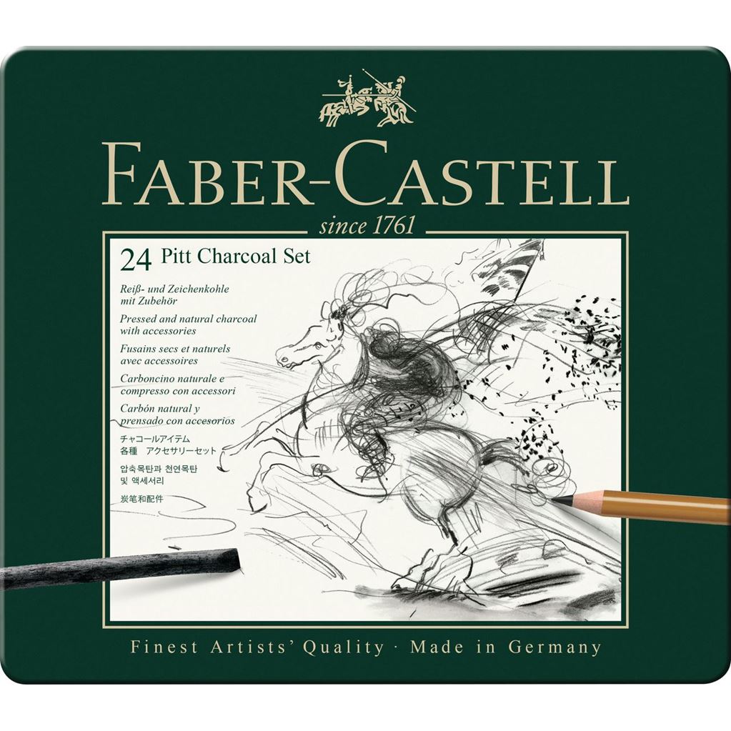Faber-Castell Pitt Charcoal sæt 24 dele