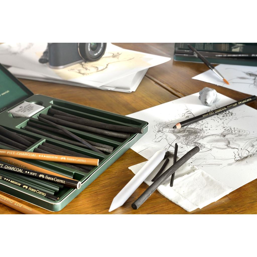 Faber-Castell Pitt Charcoal sæt 24 dele