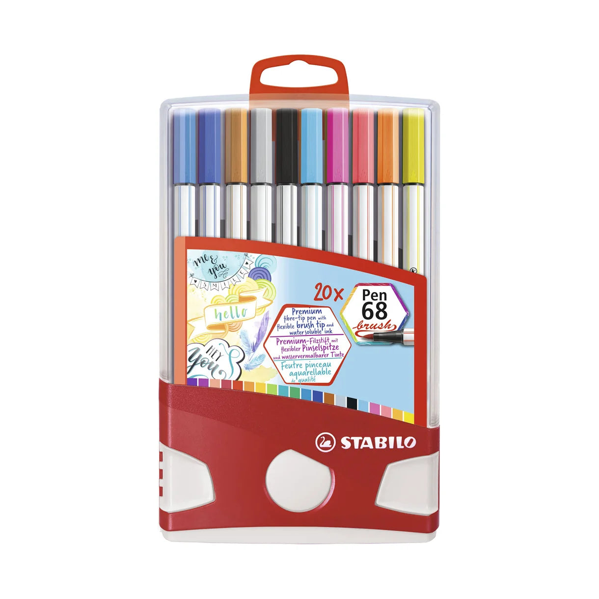 Stabilo Pen 68 Brush ColorParade sæt 20 stk