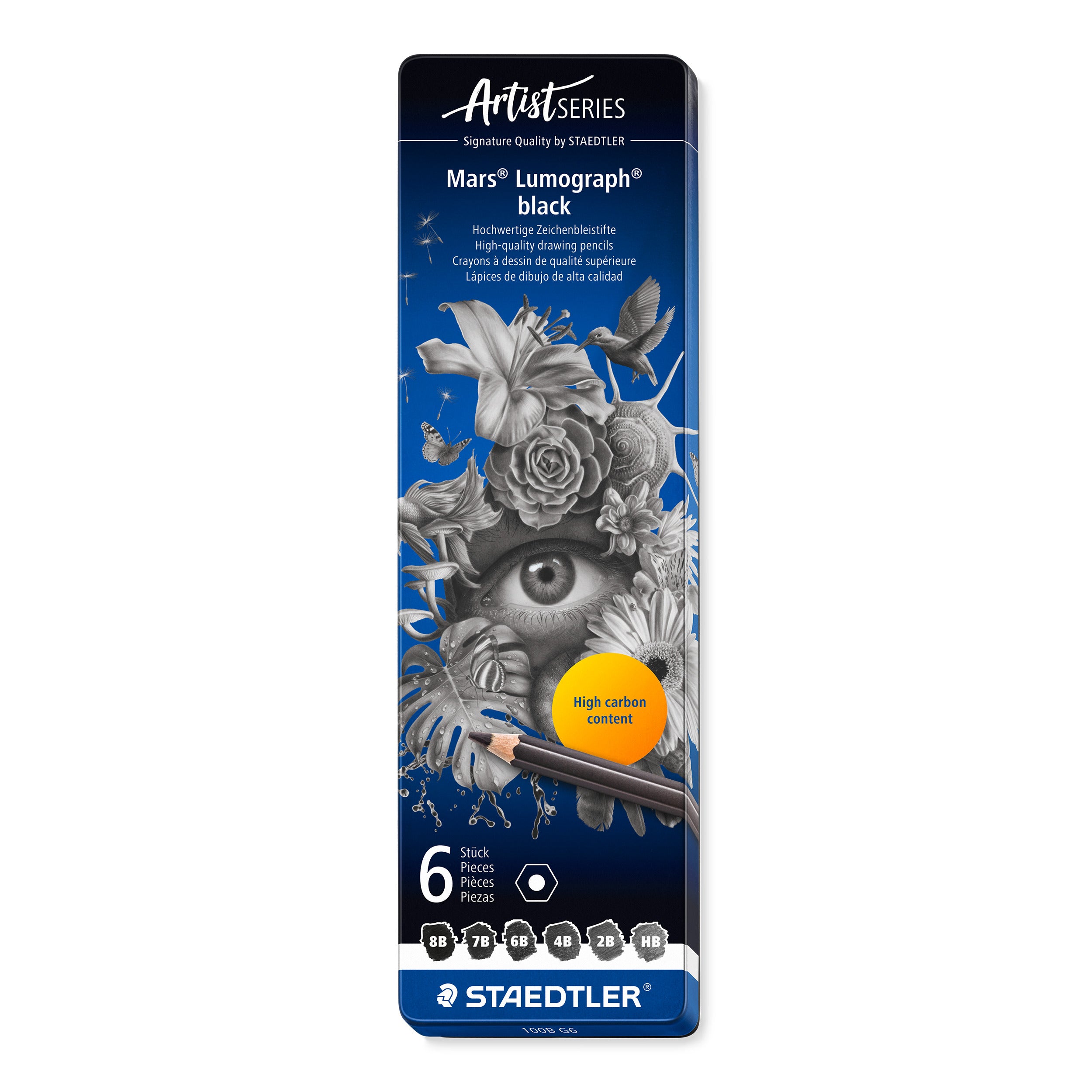 Staedtler Mars Lumograph Schwarz 6er Set