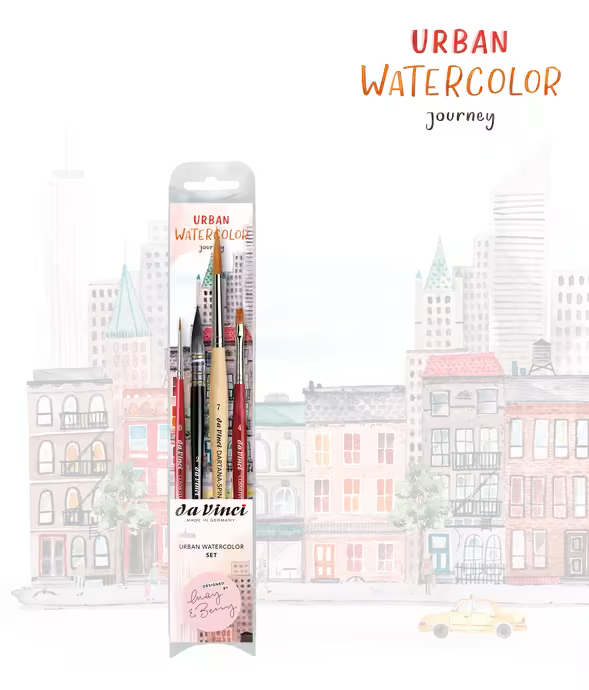 Da Vinci 5601 Urban Watercolour Journey Pinselset