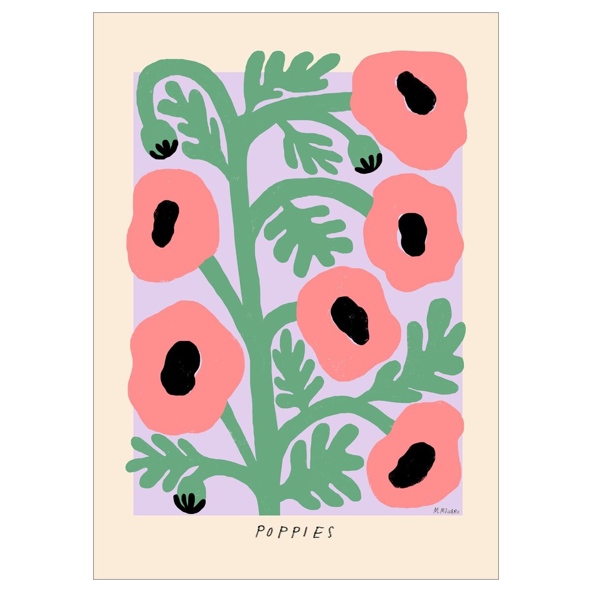 PSTR Studio Madelen - Pastel poppies - A5