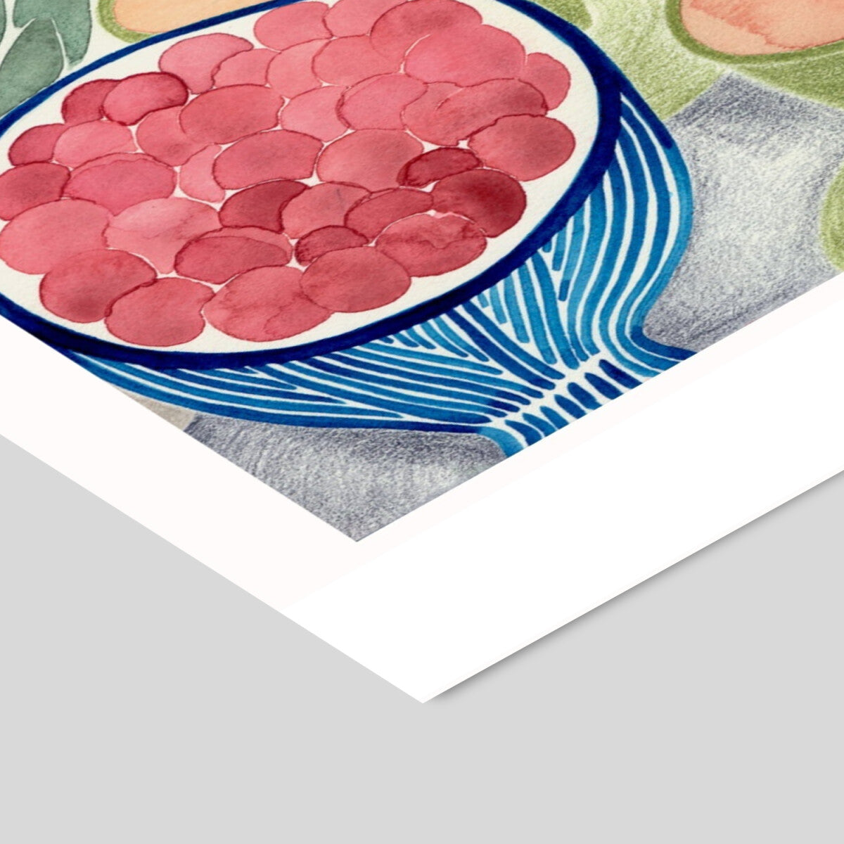 La Poire Still Life with Tea and Grapes 50 x 70 cm