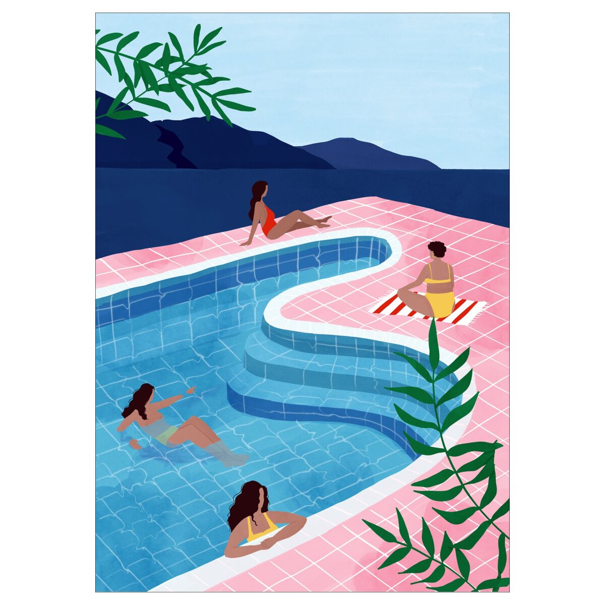 Maja Tomljanovic Pool Ladies 50 x 70 cm