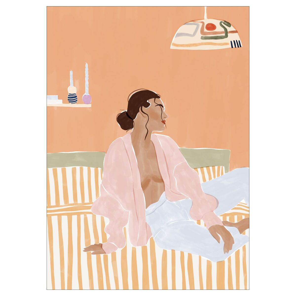 Ivy Green Illustrations Just Let Me Chill A3