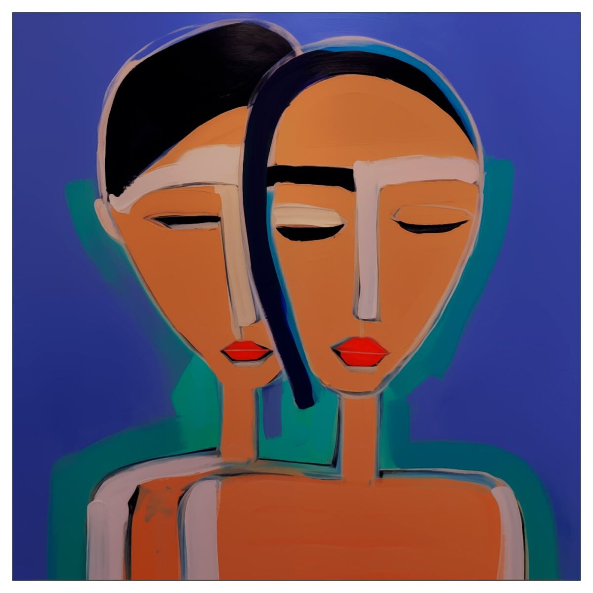 Sisters Apart 50 x 50 cm