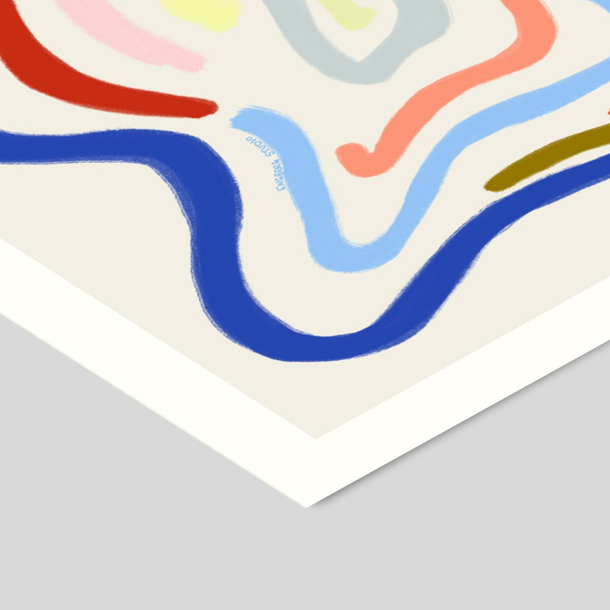 Engberg Studio Scalloped Lines - Colorful - A5