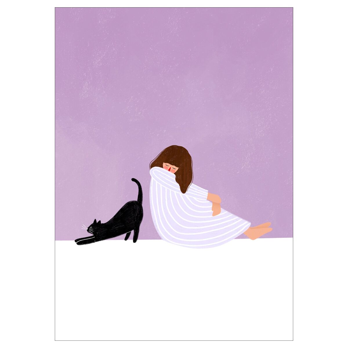 Girl and Cat