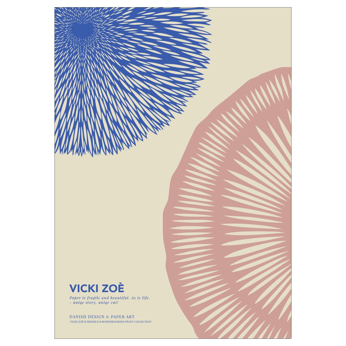 VICKI ZOÉ Flower - The Uniqueness of you - Rose Blue - A5