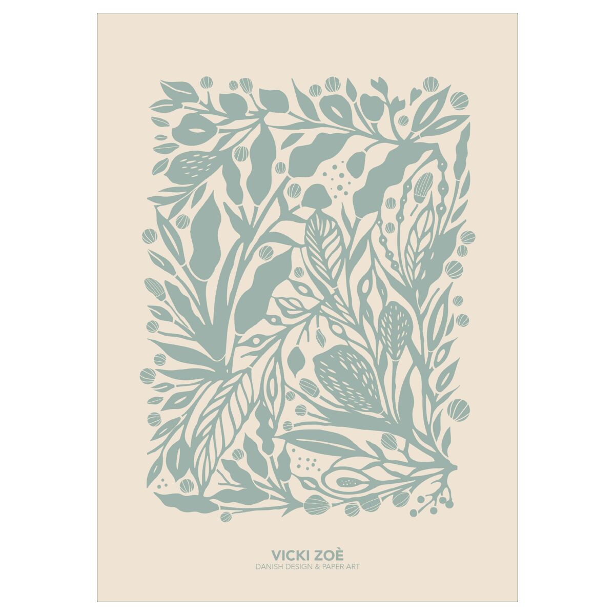 VICKI ZOÉ Soft Green Garden - A5
