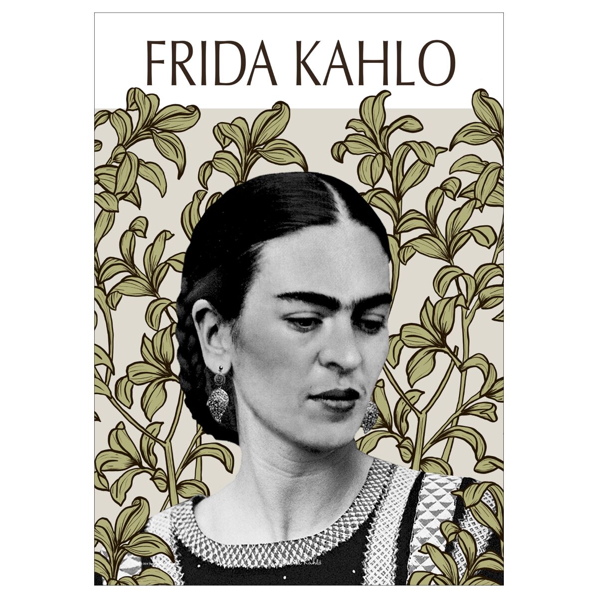 Frida Kahlo Green Leaves - A5