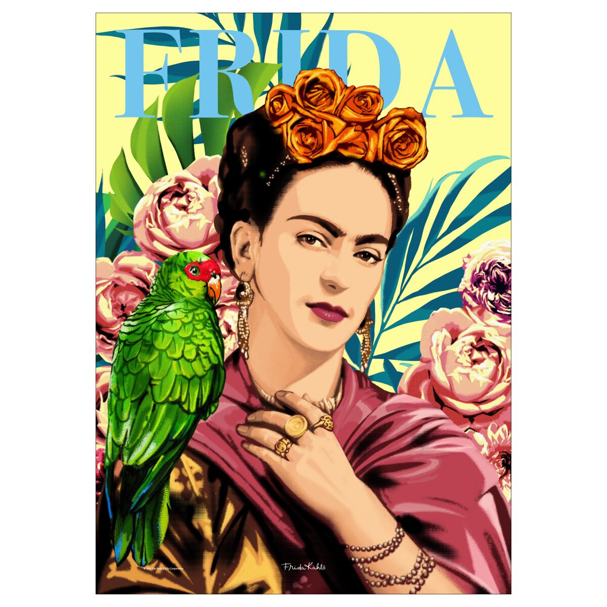 Frida Kahlo Parrot - A5