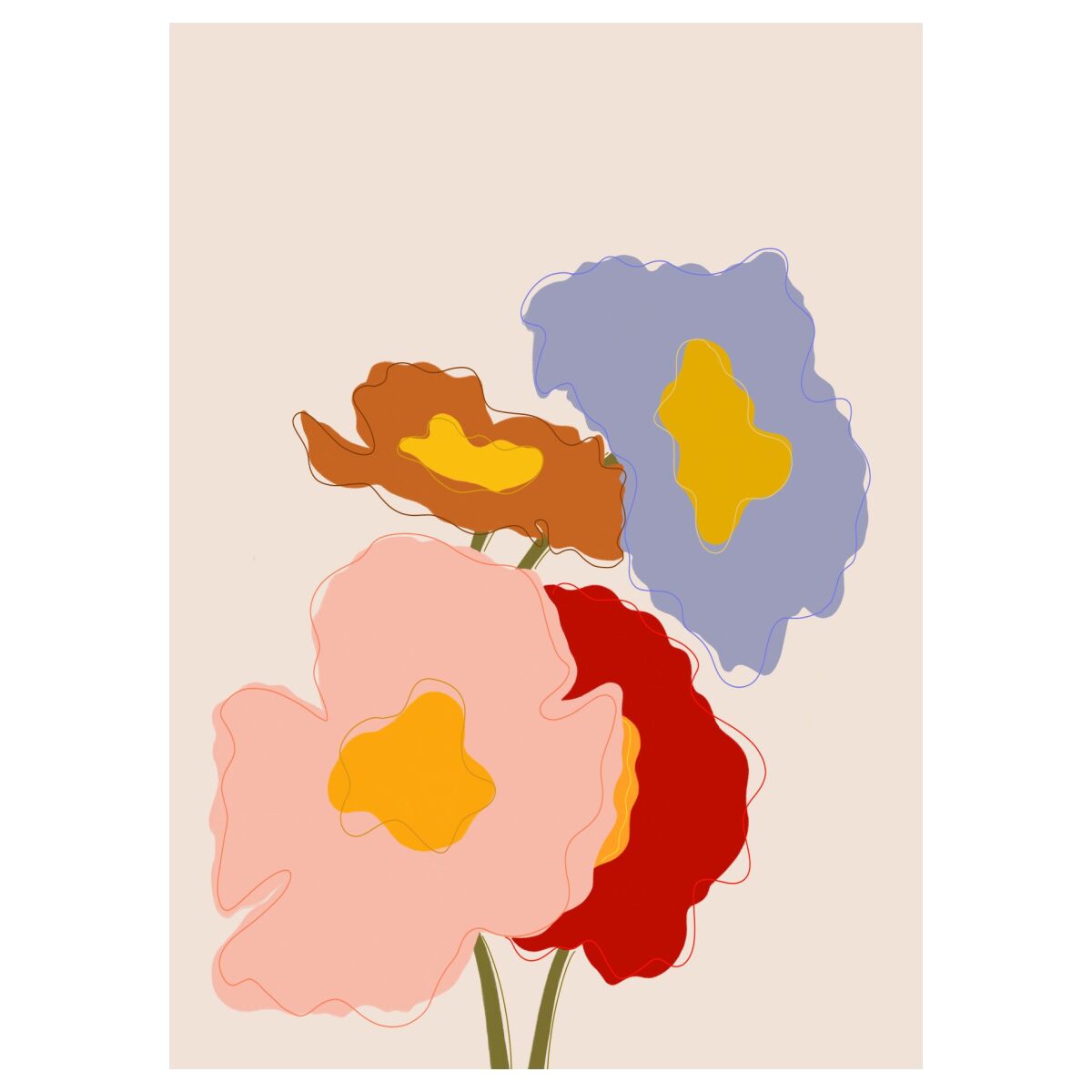 Affordable Art Prints x Galaxy Eyes Bouquet - A5