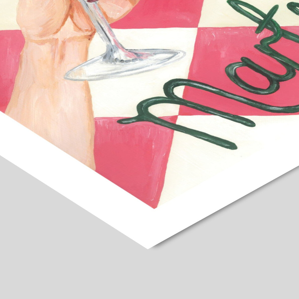 Violets Print House French Martini Art Print A3