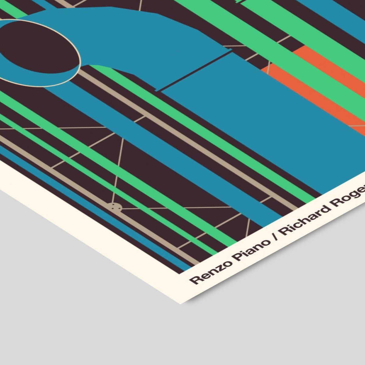 Florent Bodart Centre Pompidou 30 x 40 cm