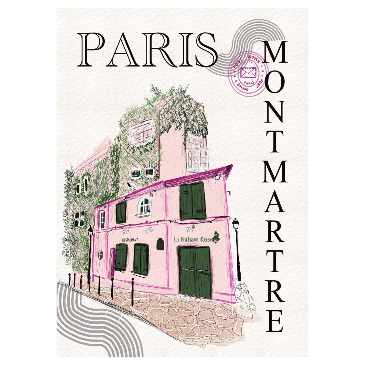 Art by the La maison rose Paris 30 x 40 cm