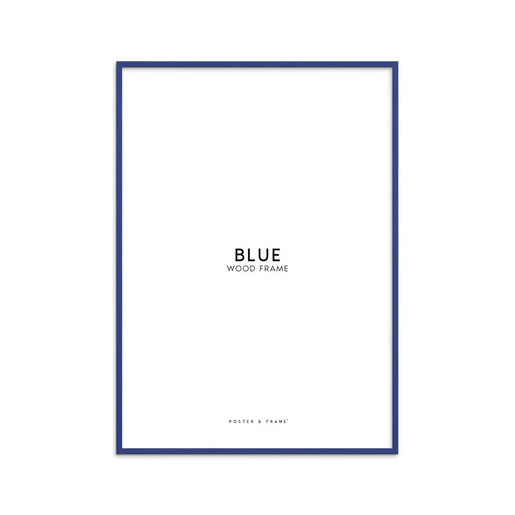 Træramme - Blå