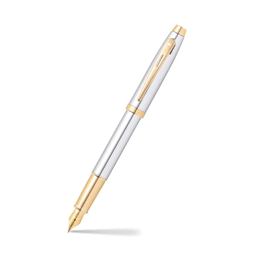 Sheaffer 100 Krom med gulddetaljer