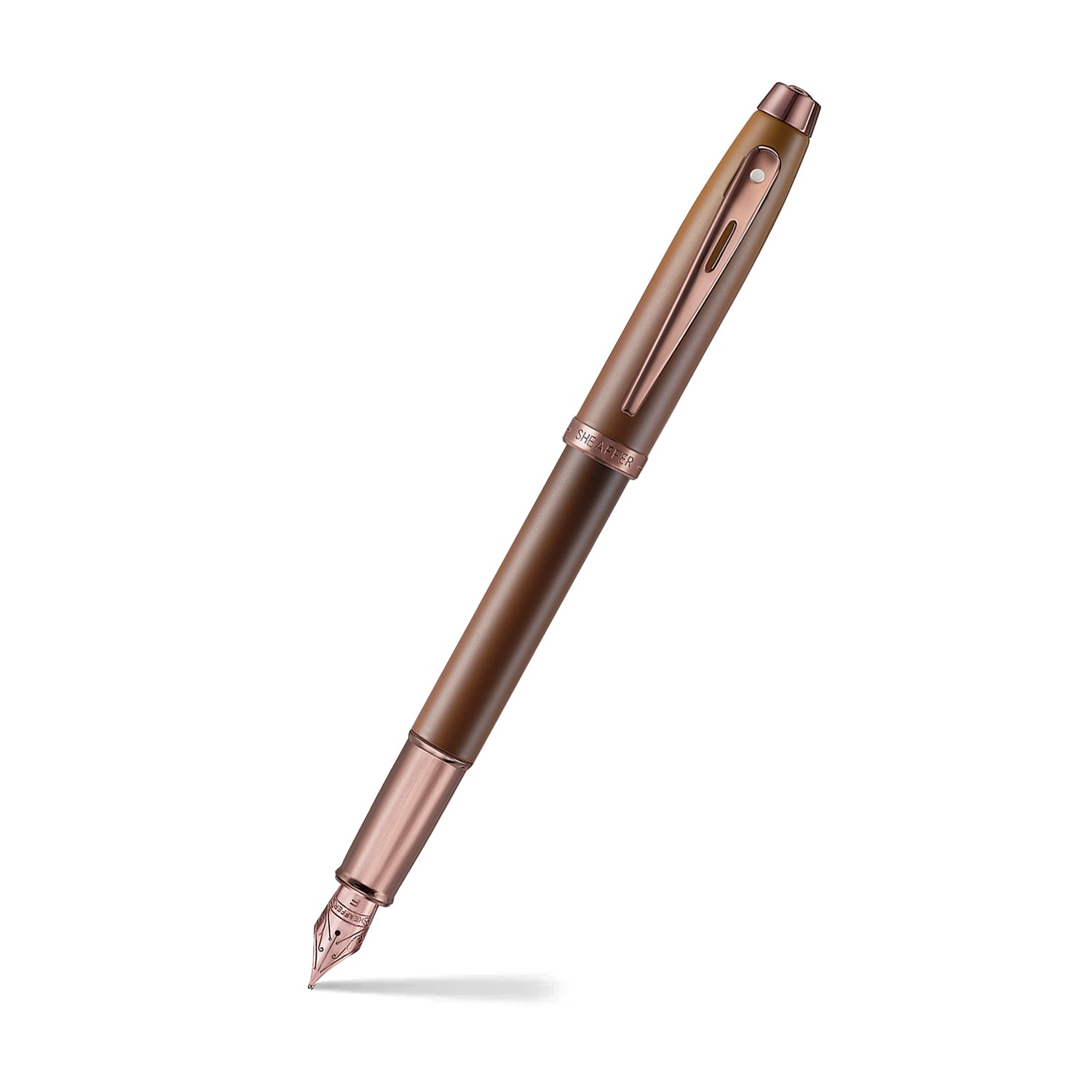 Sheaffer 100 Coffee Edition mat brun med brune PVD-detaljer