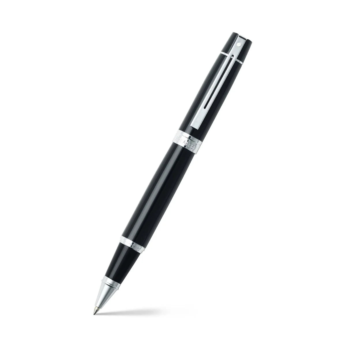 Sheaffer 300 Glossy sort med kromdetaljer