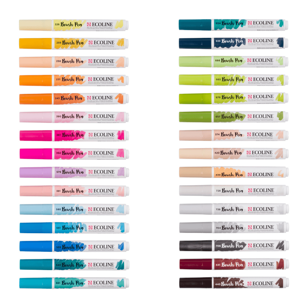 ECOLINE Brush Pen Sæt 30 stk. Additional