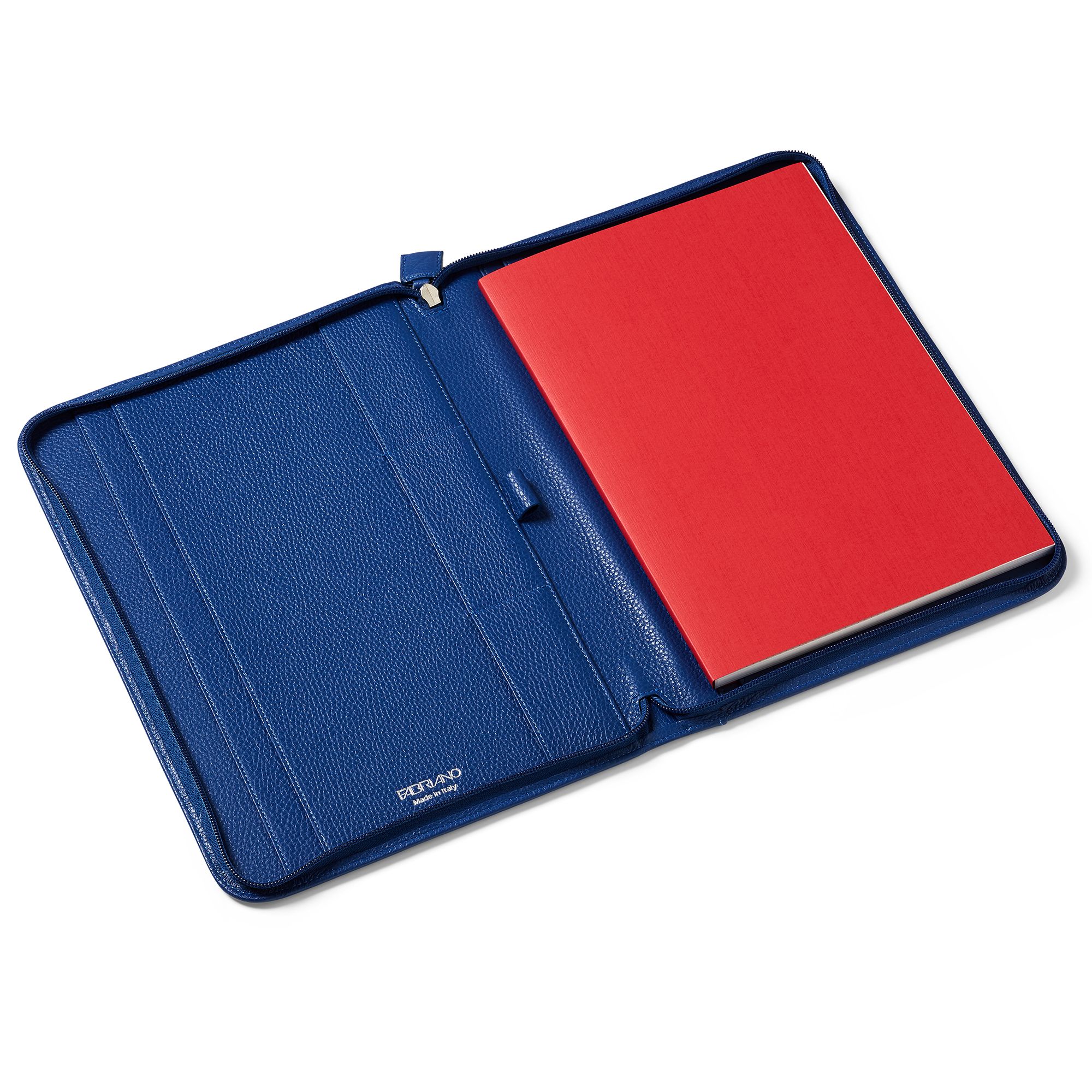 FABRIANO LEDER AKTENTASCHE A4 BLAU