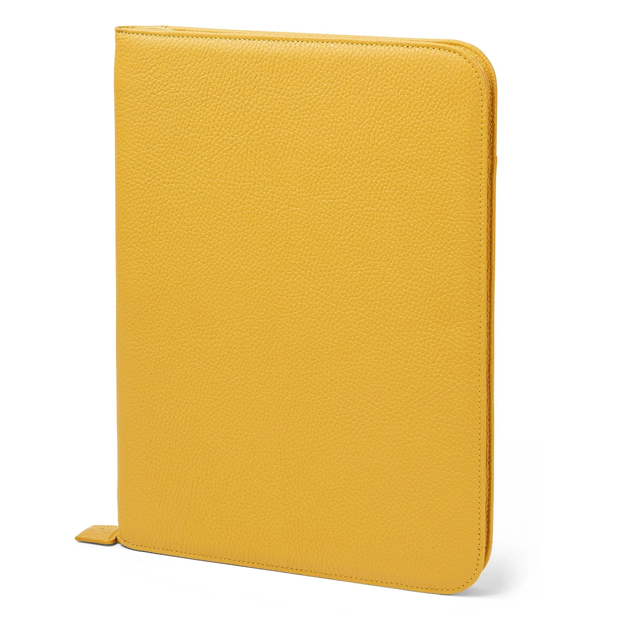 FABRIANO LEDER AKTENTASCHE A4 GELB