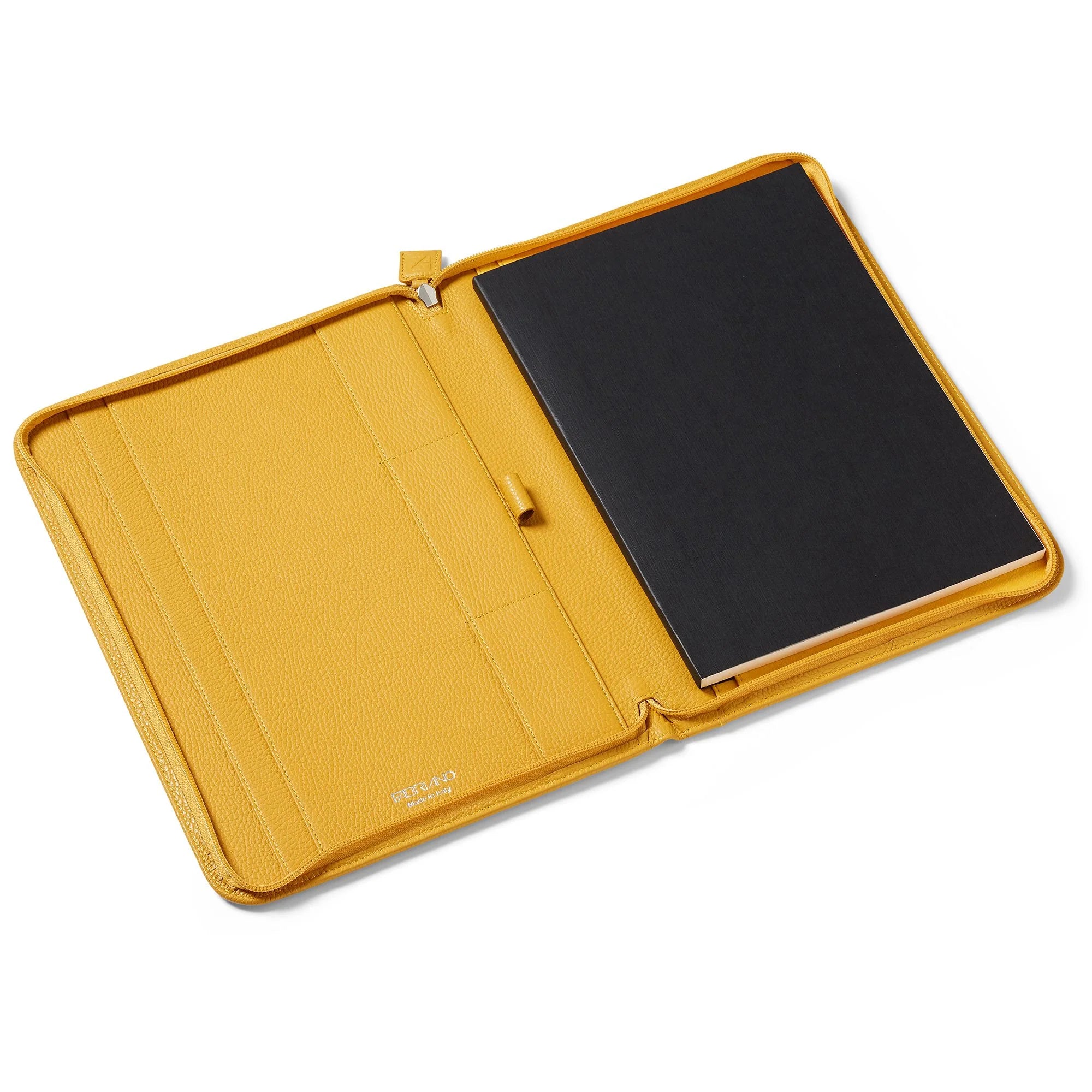 FABRIANO LEDER AKTENTASCHE A4 GELB