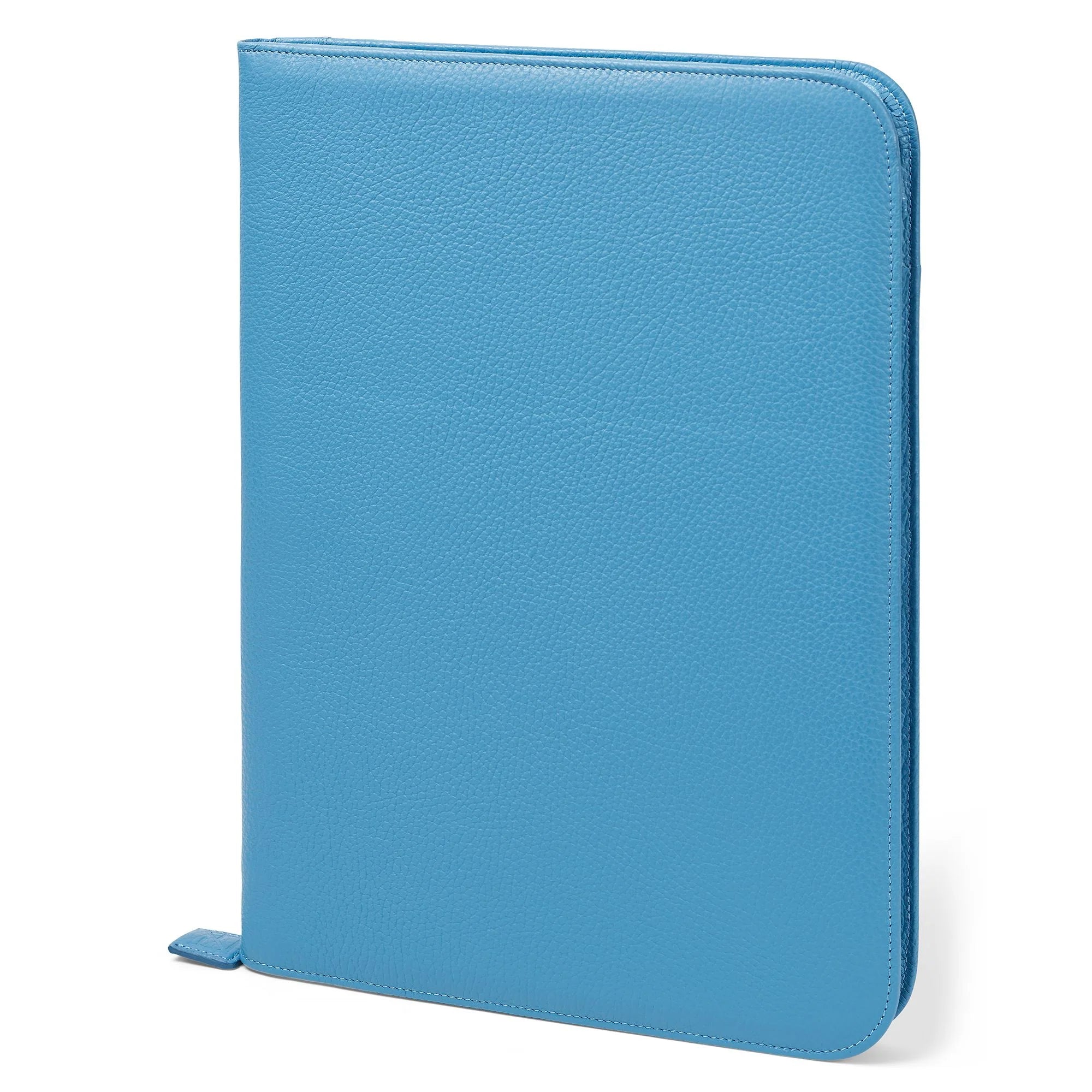 FABRIANO LEDER AKTENTASCHE A4 HELLBLAU