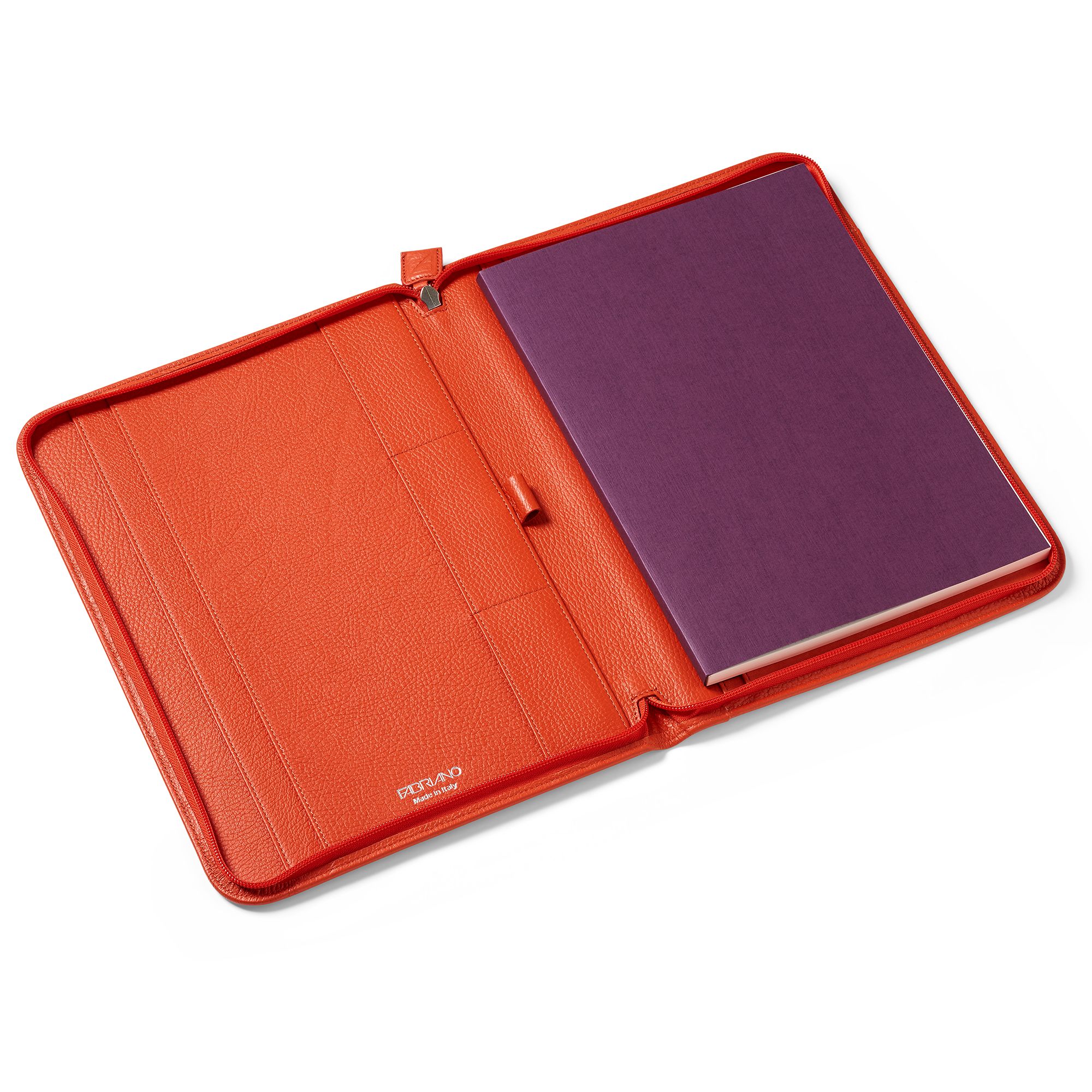 FABRIANO LEDER AKTENTASCHE A4 ORANGE