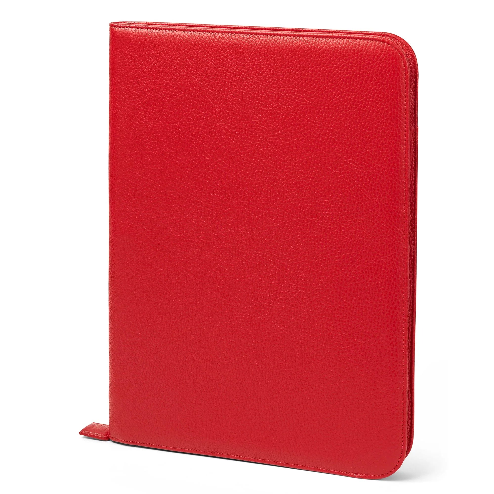 FABRIANO LEDER AKTENTASCHE A4 ROT