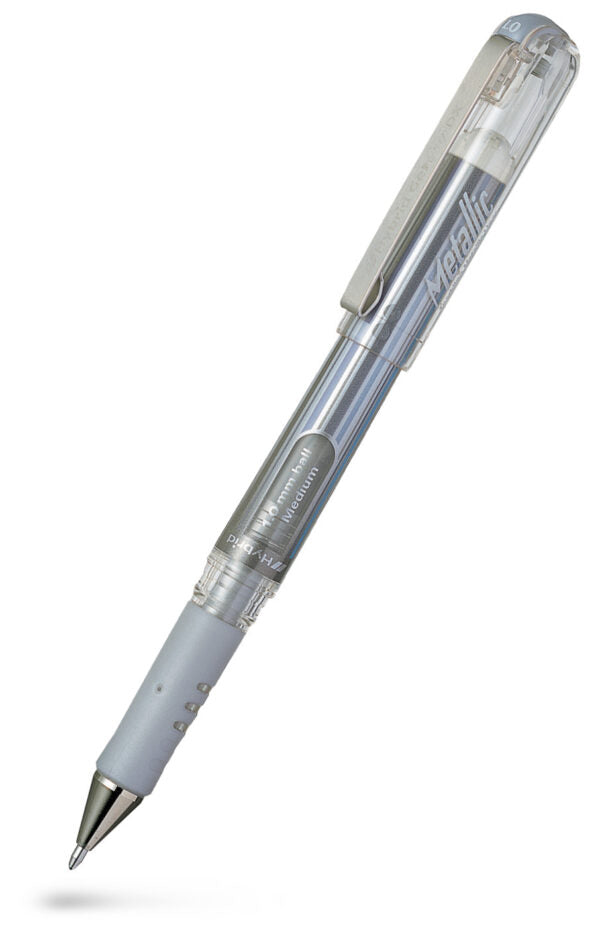 PENTEL K230 Hybrid Gel Grip DX Metallic Sølv