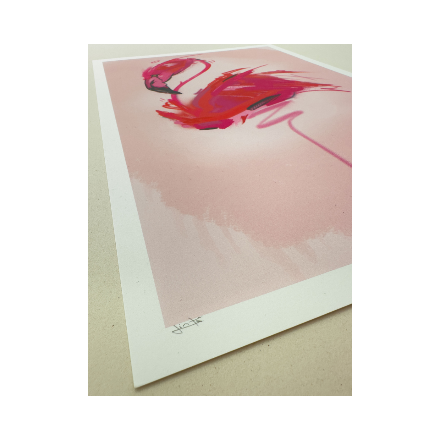 Animal abstract - Flamingo