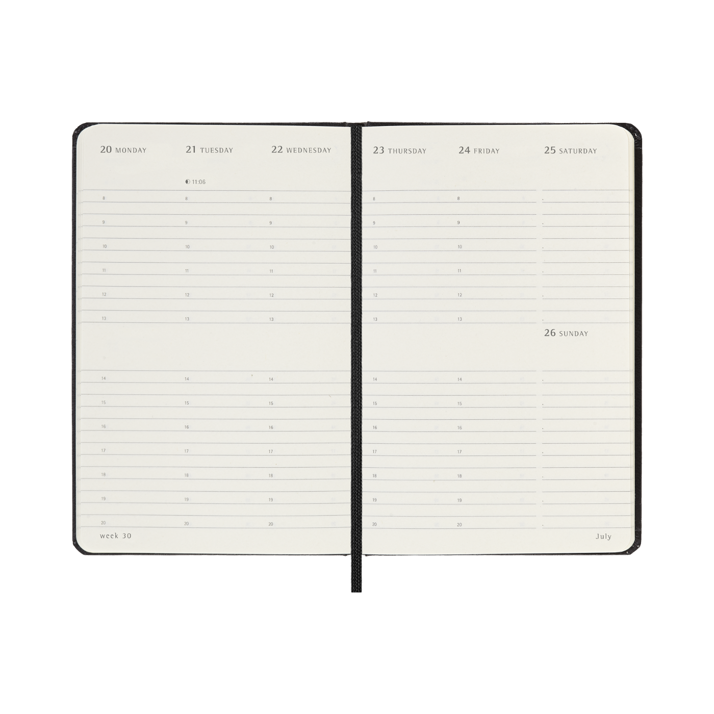Moleskine Kalender Hard 12M Weekly Vertical Pocket Sort 2026