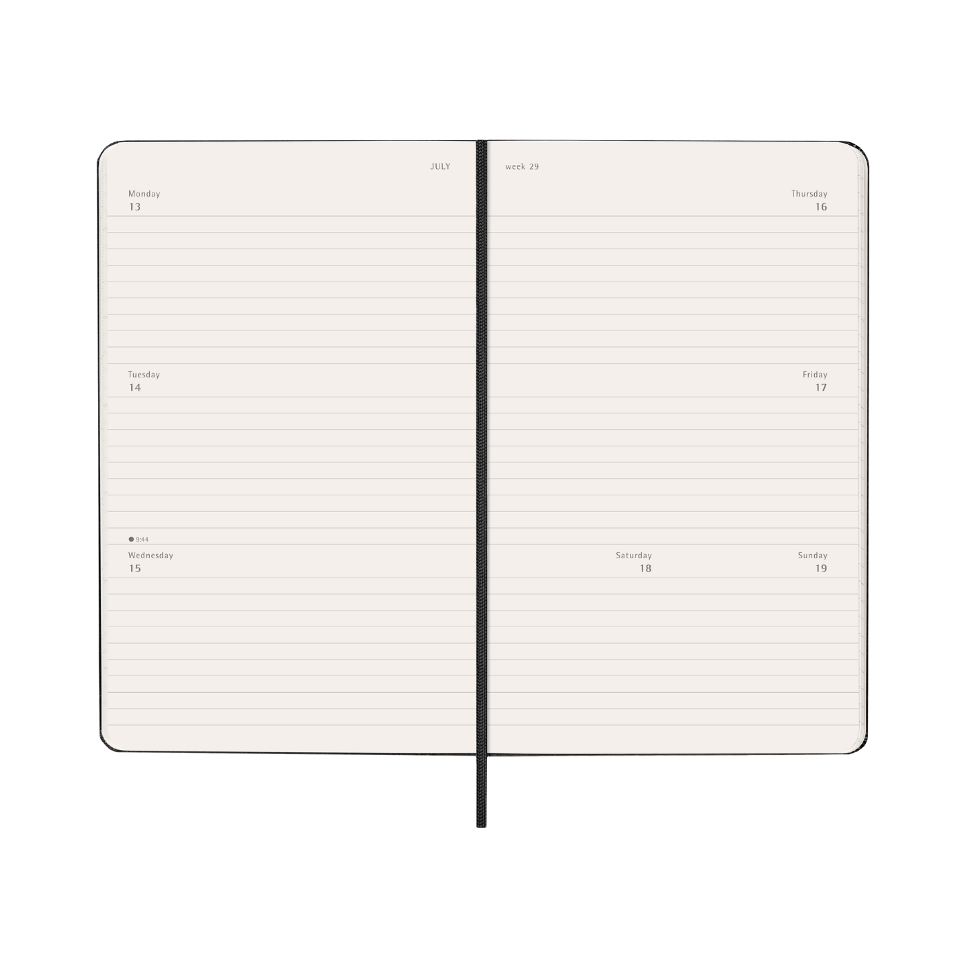 Moleskine Kalender Hard 12M Weekly Horizontal Large Sort 2026
