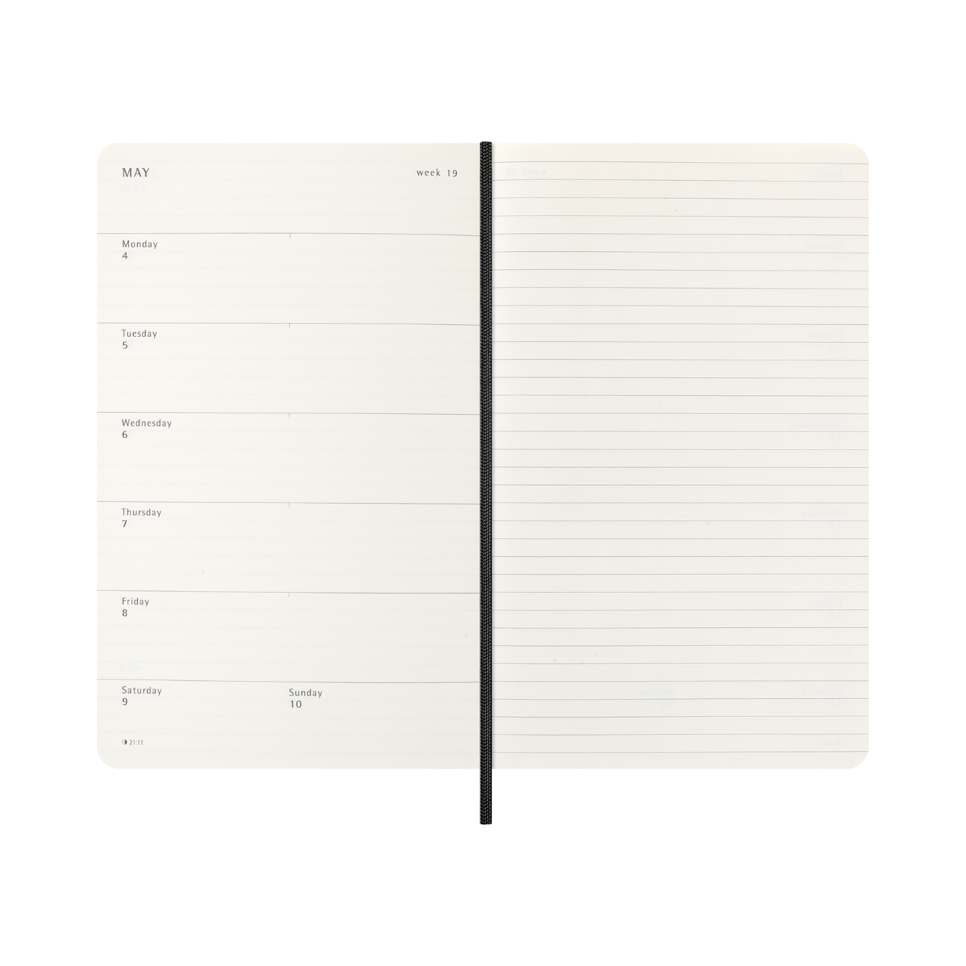 Moleskine Kalender Soft 12M Week Note Large Sort 2026